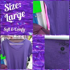Woman's Plain Purple Shirt.